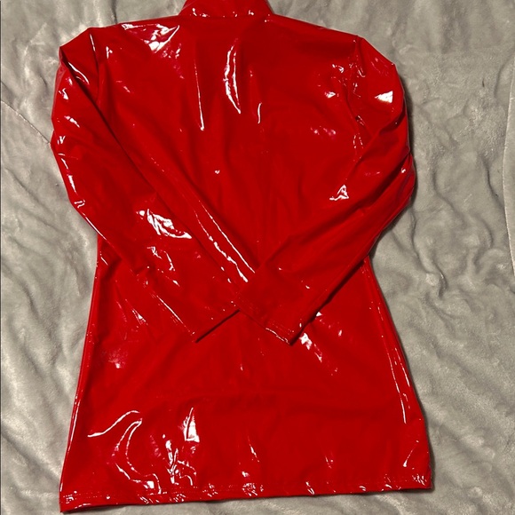 Faux Leather Dress - Picture 2 of 2